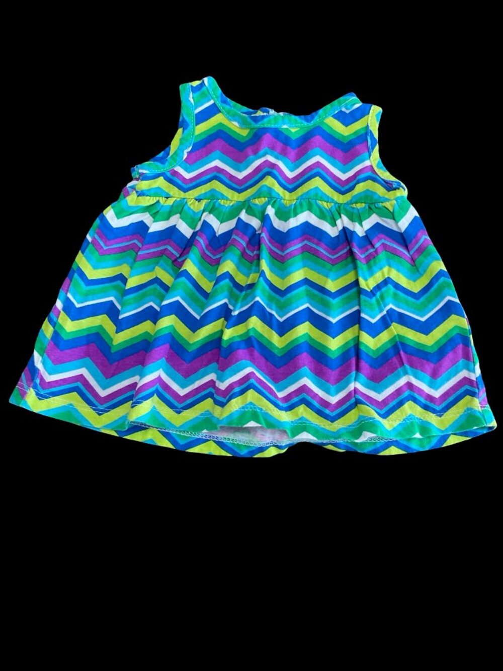 👣 10/$25 - Purple/Green/Blue Chevron Print Tunic Top